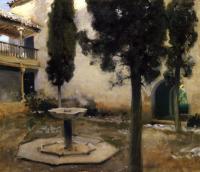 Sargent, John Singer - Alhambra, Patio de la Reja